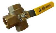 Full Port Brass Three Valve 1