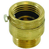 Brass hose spigot vacuum breaker